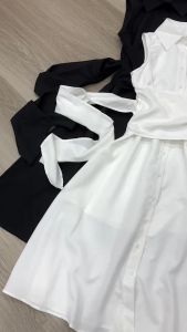 SV 6147 - Shivella Dress | Silvervogue | Gaun Katun Poliester Midi Pakaian Kasual Wanita