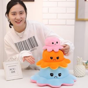 Gấu bông bạch tuộc 2 mặt cảm xúc gấu bông miniso siêu mịn co giãn 4 chiều cao cấp nhiều màu