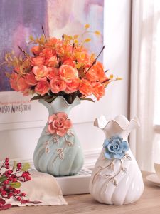 Bình Hoa Gốm Sứ Kiểu Âu Mới Bình Hoa Thủy Canh Trang Trí Phòng Khách Phòng Ăn Quà Tặng Đám Cưới Trang Trí Nhà Cửa