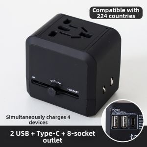 BAG AND GO | Universal Travel Adapter with USB and Type-C Ports