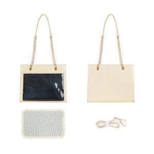 Udung Shop Original Versatile Transparent Large Capacity Single Shoulder Slant Daily Pain Bag for Women Brown Leather