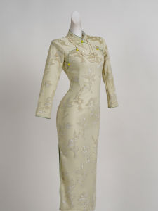 Casual Long Sleeve Cheongsam Womens Daily Wear New Style Younger Look