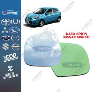 kaca spion nissan march (kaca saja tanpa frime) feill mirror Nissan march kiri atau kanan
