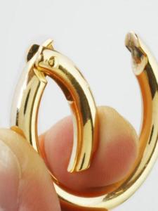 หัวเข็มขัดรูปวงกลม หัวเข็มขัดสำหรับกระเป๋า หัวเข็มขัดแบบสปริง หัวเข็มขัดแบบคล้องกุญแจ DIY ของตกแต่งแฟชั่น โลหะผสม