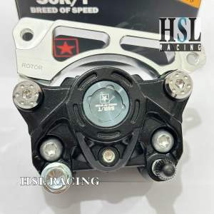 PAKET KALIPER S6RT COIN 2 PISTON + BREKET DEPAN UK.220mm HONDA BEAT VARIO GENIO SCOOPY DLL