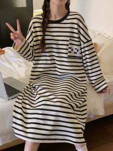 MiiOW | Đồ ngủ dài tay rộng rãi thoải mái cho nữ MiiOW Cat Person Home Clothes mặc ở nhà có thể mặc ngoài trời mùa hè thu