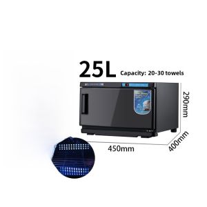 Electric Towel Warmer Steam Box Wet Towel Heater Disinfection Cabinet UV Small Size for Barber Shops Beauty Salons Kindergarten