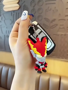 【Local Seller】New Ultraman Cartoon Keychain Tiga Car Keychain Pendant Cartoon Character Ornament Event Gift