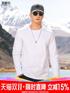 Áo Thun Cotton Dài Tay Thêu Chữ Enjeolon 270g Dành Cho Nam Mùa Thu Đông Thường Ngày Thoải Mái Thoáng Khí