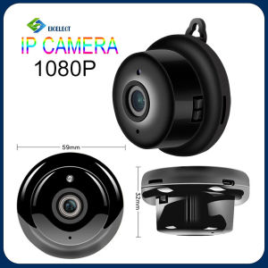 V380 Smart Mini Wifi 1080P HD IP Camera Wireless CCTV Infrared Night Vision Motion Detection Home Security Camera Surveillance Camera Record Remote Monitor Connect To Phone