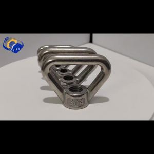 M8 M10 M12 M14 M16 304 Stainless Steel Triangle Lifting Eye Nut Trapezoid Thread Rings Fit For Handle Bolts
