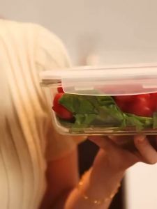 LocknLock Food Glass Container Fridge Microwaveable Fruits Container