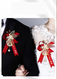 {Hàng mới về} Cặp bông cài áo cô dâu chú rể sang trọng