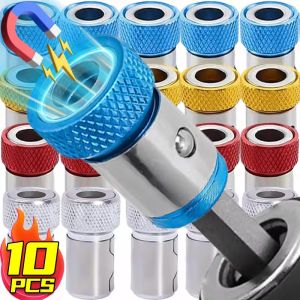 10Pcs Magnetic Ring Screwdriver Bit Holders Cross Phillips Magnet Strong Magnetizer Removable Part Adapter Screw Driver Power Tools