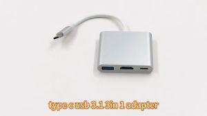 Taffware USB Type C 3.1 ke HDMI Adapter - HPQ1034 - Silver