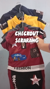 Baju Bayi Laki Setelan BABY Anak Atasan dan Celana Motif Bordir Karakter HOODIE BRANDED baby 0-8bln - Bahan 100% Cotton, Adem dan Menyerap Keringat - Ready Stock