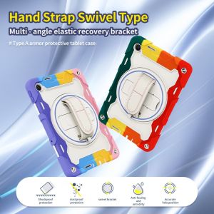 for Redmi Pad 2 SE 9.7 inch 2026 Case360 Rotating Hand Strap/Shoulder Strap3 Layer Heavy Duty Shockproof Case Protective Case for Xiaomi POCO Pad C1 9.7 2026