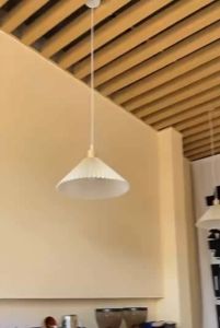 โคมไฟแขวนสไตล์พับกระดาษ ดีไซน์มินิมอลสแกนดิเนเวียน