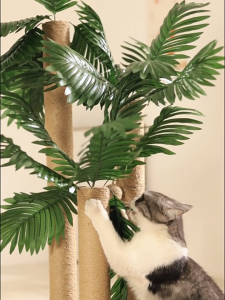 Lovinland Cat Scratching Pole Sisal Rope Cats Climbing Frame Cats Scratch Post Vertical Durable Non Shedding Pet Kittens Toys