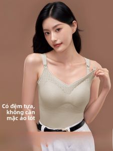 MiiOW | Áo ngực cho bà bầu mùa thu đông có lót lông cừu Áo ngực cho bà bầu Áo ngực cho phụ nữ sau sinh Áo ngực dây đeo cổ chữ V
