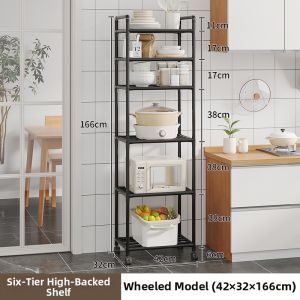 XUNHUAI | Multi-level No Drilling Microwave and Pot Storage Rack