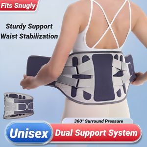 Back Brace Support Belt For Lower Pain Relief Adjustable Men Women Waist Lumbar Sciatica Scoliosis Herniated Disc Corset Posture