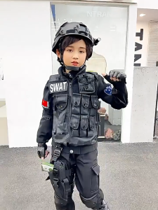 Police Costume for Kids Boys Girls Swat Costume Cosplay Uniform Set Career Costume For Kids Boys Pulis costume for kids