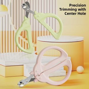 Cute Double Hole Puppet Nail Clippers Pet Dog Special Nail Trimmer Cat Nail Cutter Manual Use Universal Tool for Pet Care