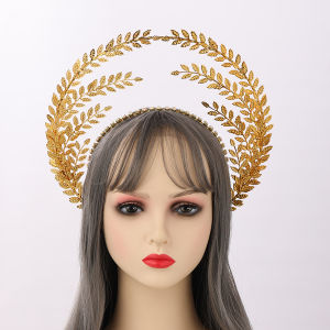Women Headband with Leaves Greek Halo Crown Wedding Halo For Party Wedding Photoshoot