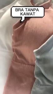QSBRA532 Bra Tanpa Kawat Pakaian Dalam Wanita Polos Motif Bunga Tali Tanktop Crop Bra Olahraga Sportbra Gym