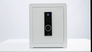 Deli Brankas Besi Digital / Fingerprint Digital Safebox / Alarm Safebox 38x32x45 Triple Unlocking Step Brankas Sidik Jari LED Display VS4551