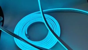 Cuộn 5 mét dây đèn Led Neon 12V màu trắng vàng đỏ xanh tím hồng. Chất liệu Silicone chống nước dùng trang trí