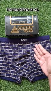 Celana Dalam Pria Dewasa Model Boxer | Boxer Agree DD 1234 | Celana dalam pria boxer premium isi 3 pcs
