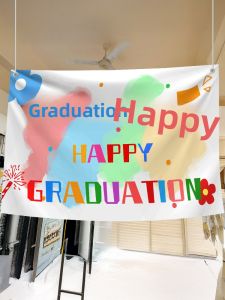 ETY | Graduation Ceremony Decorative Hanging Banner for School Classrooms and Photo Props