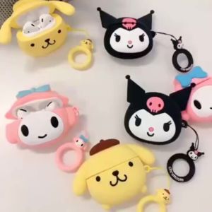Tacao Silikon Case Earphone Bluetooth Universal TWS i12 INPOD Bluetooth 5.1 Casing Cute 3D Kartun Lucu Karakter Airpods