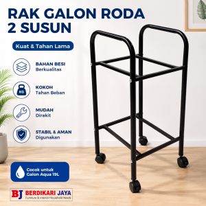 Rak Galon 2 Susun / Tempat Penyimpanan Galon Aqua