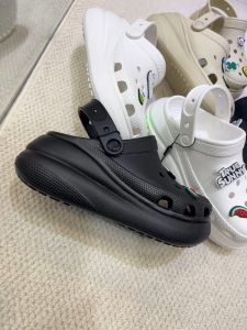 Puff Crocs Thickened Flat Sandals: Comfort & Style for Your Next Adventure