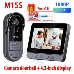 4.3inch IPS Screen Wireless Doorbell With Cameera Night Vision Intercom Video Two-way Intercom Doorbell Ring Door Camera Gift