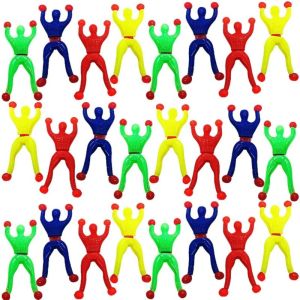 10Pcs Novelty Sticky Wall Climbing Climber Men Kids Boy Birthday Party Favors Supplies Pinata Fillers Treat Bag Gifts