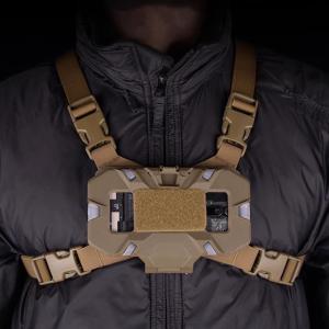 Tactical Navigation MOLLE Mounting Outdoor Military Enthusiast Chest Board Foldable Mobile Phone Navigation Board