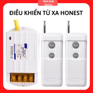 Công Tắc Điều Khiển Từ Xa Honest 1000m 220vbật đèn từ xa điều khiển tự động honest (CÓ HỌC LỆNH)