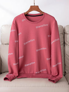 Autumn Fashion Letter Print Sport Sweatshirt Men Casual Versatile round Neck Overhead Base Shirt Loose Fit Youth Popular Daily Wear