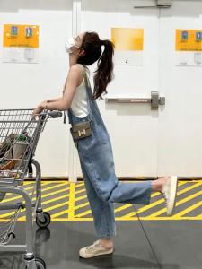 กางเกงยีนส์ทรงตรงผู้หญิงฤดูร้อน 2025 กางเกงขายาวทรงสลิมฟิตสไตล์ใหม่ฤดูใบไม้ร่วงและฤดูใบไม้ผลิ ทรงเข้ารูป เอวกลาง