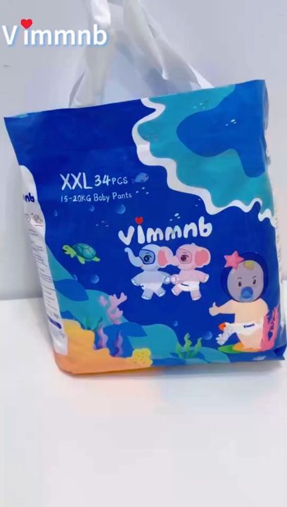 【Vimmnb】Baby Drypers Premium Baby Diapers Pull Pants M/L/XXL/XXL/XXXL Bayi Products 纸尿裤