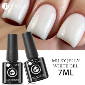 UR SUGAR 7ml Milky Jelly White Gel Polish Opal White UV Gel Nail Extend Nail Tips Soak Off Led UV Gel Varnish