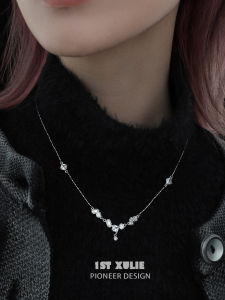1ST XULIE | Dây Chuyền Minimalist Bạc Sứ Zircon Nguyên Bản