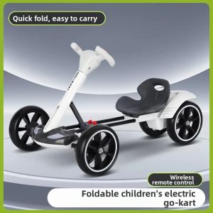 BONINGYU | Remote Control Foldable Electric Go-Kart for Kids 1-6 Years Gift
