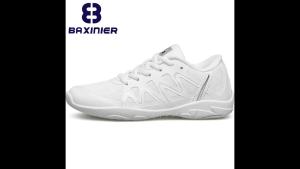 BAXINIER Girls Cheer Shoes White Cheerleading Dance Sneakers Youth Shool Athletic Training Tennis Shoes Kids Walking Footwear