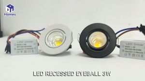 LED Eyeball COB Spotlight Downlight LED Cabinet 3w with Driver
