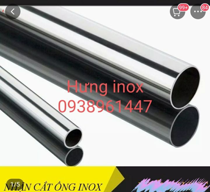 Bán ống inox tròn o22mm dày 6dem (0.6mm) / 10dem (1mm) hoặc 13dem(1.3mm ...